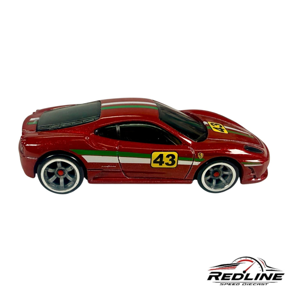 🇮🇹Hot Wheels Ferrari Racer Maroon F430 Scuderia #43 LOOSE C13🇮🇹