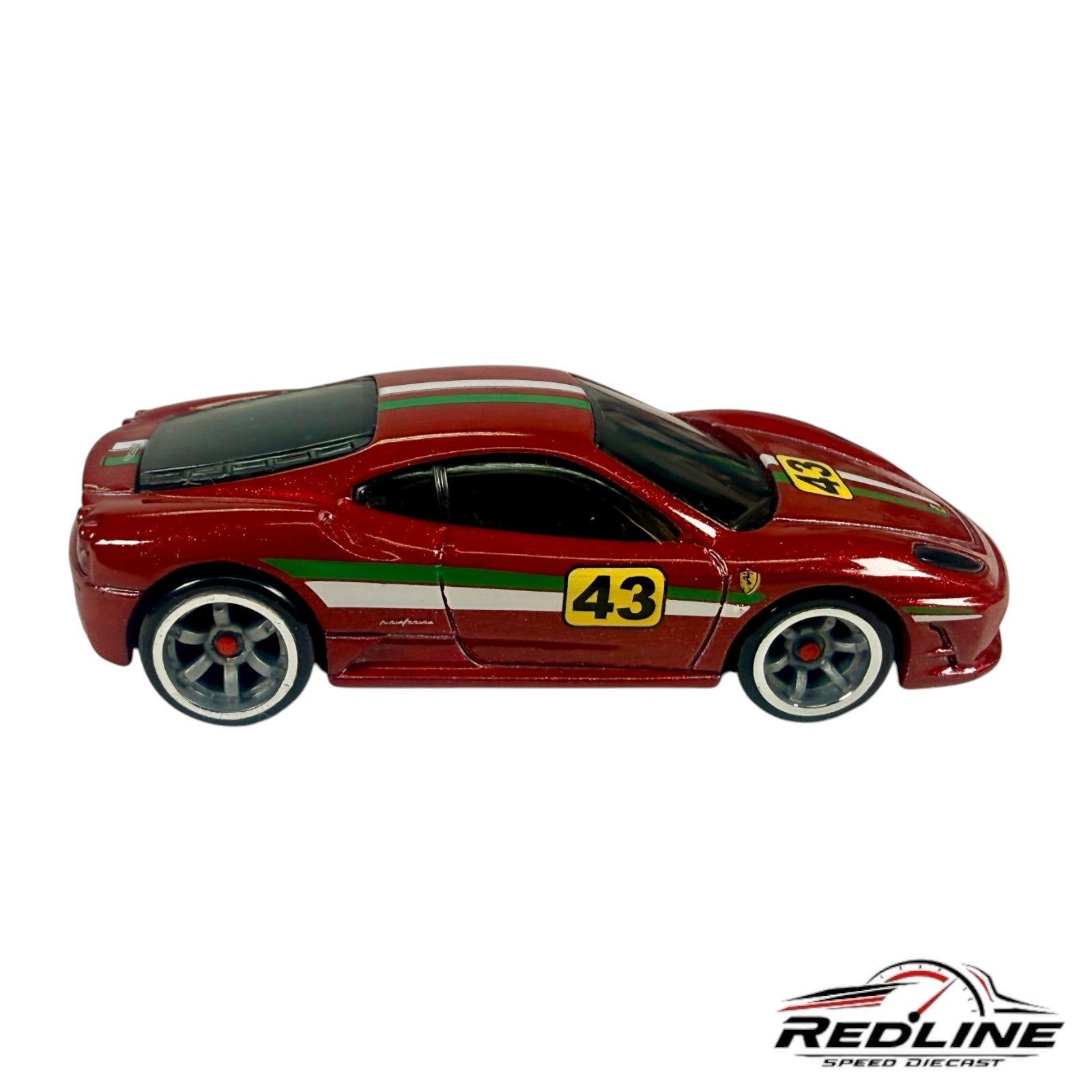 🇮🇹Hot Wheels Ferrari Racer Maroon F430 Scuderia #43 LOOSE C13🇮🇹