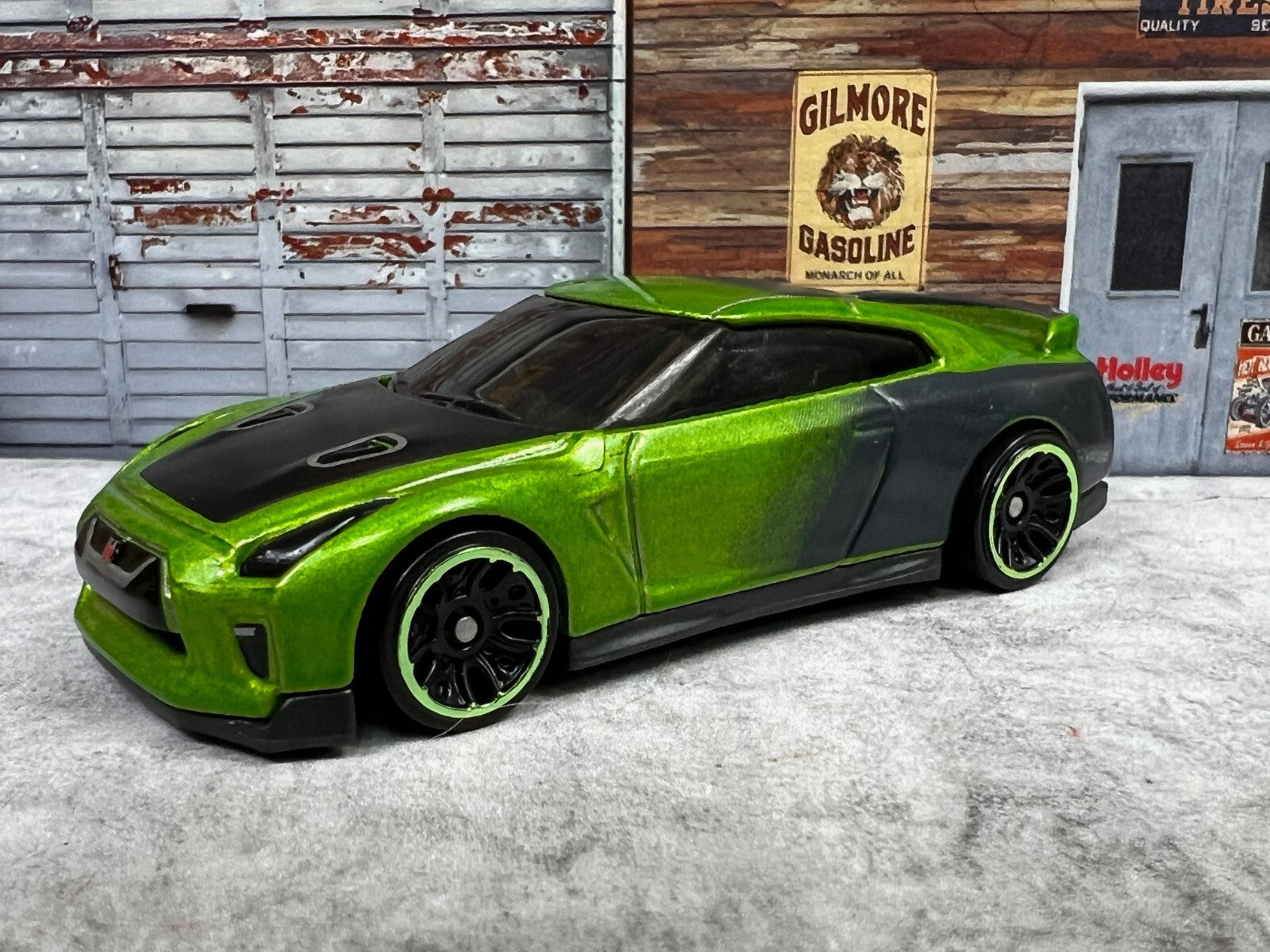 🎌🎌Hot Wheels Speed Blur '17 Nissan Skyline GT-R R35 Green C18🎌🎌