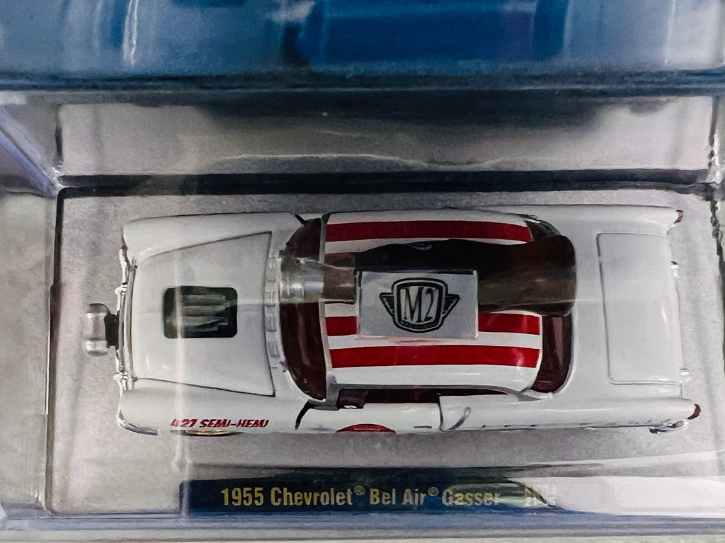 🔥🔥M2 Machines White 1955 Chevrolet Bel Air Gasser SK04 21-36 Coca-Cola HW16🔥