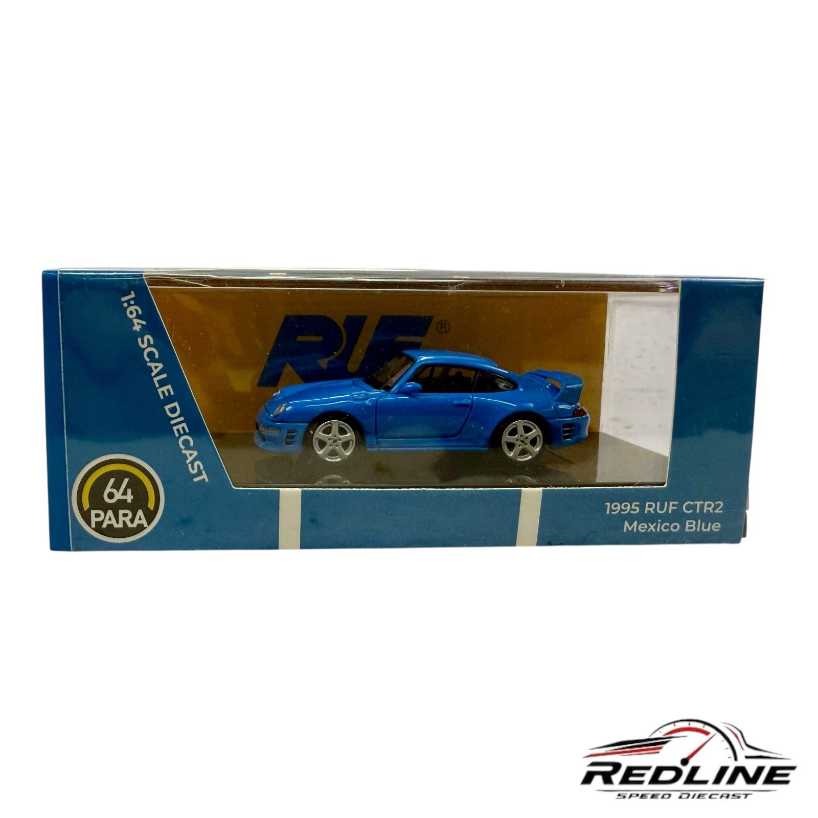 🇩🇪🇩🇪Para 64 Paragon Models Porsche 911 RUF CTR2 Mexico Blue 1:64 H3🇩🇪🇩🇪