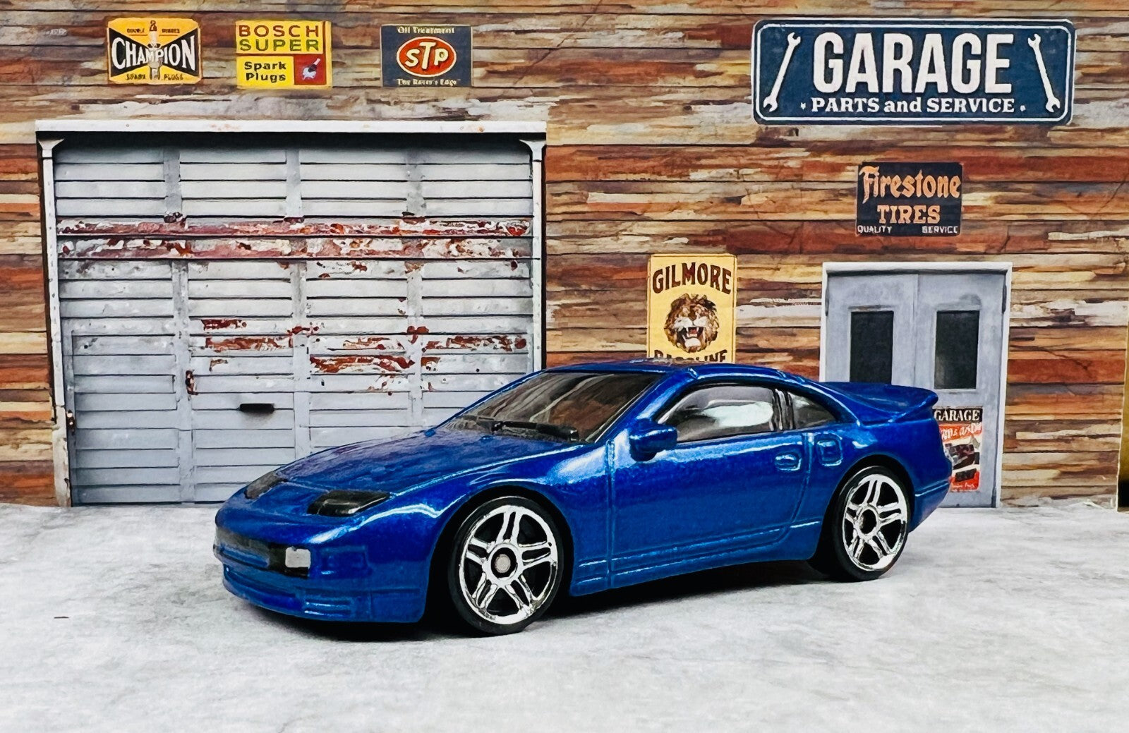 🎌🎌Hot Wheels Nissan 300ZX TT Diecast Car Blue Twin Turbo C5🎌🎌
