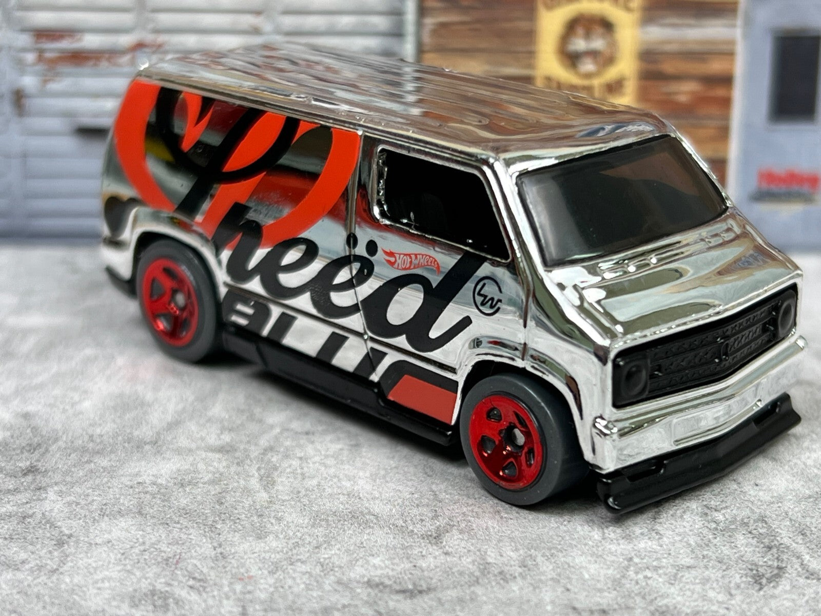🇺🇸🇺🇸🇺🇸Hot Wheels Speed Blur  CUSTOM '77 DODGE Chrome C4🇺🇸🇺🇸🇺🇸