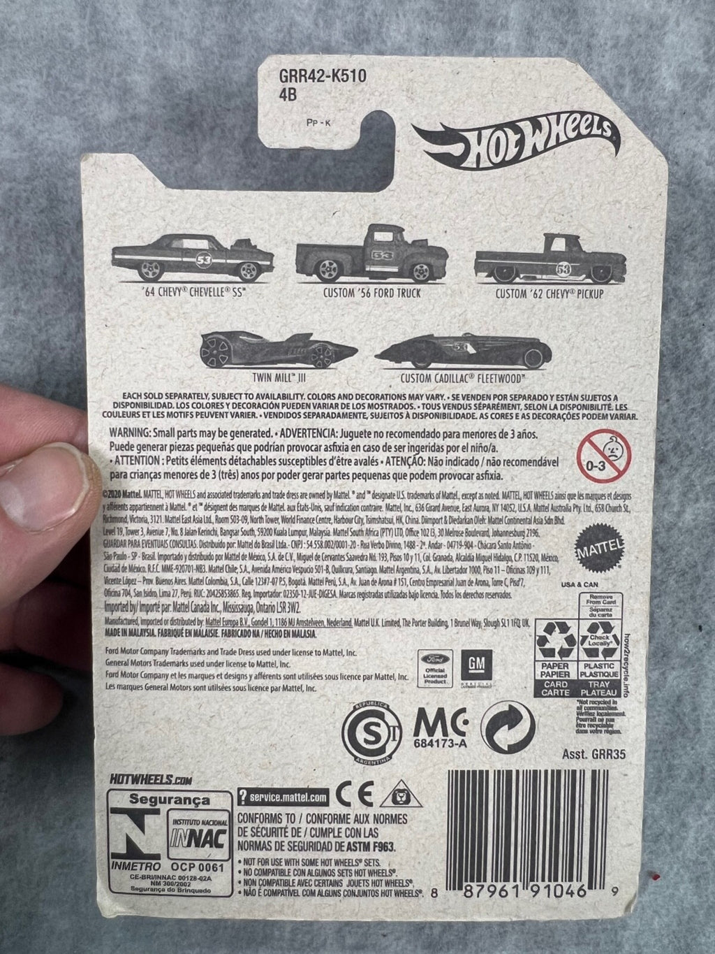 🇺🇸🇺🇸Hot Wheels Custom Cadillac Fleetwood Orange and Blue Series H24🇺🇸🇺🇸