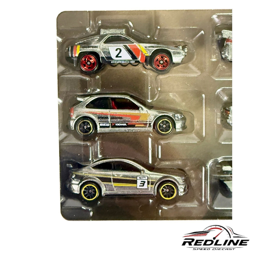 🔥🔥Hot Wheels Silver Series ZAMAC JBY80 Pack of 6 All Silver Classic D3🔥🔥