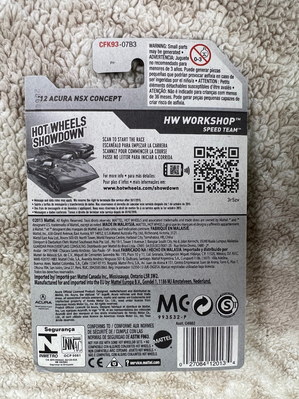 🔥🔥🔥🔥Hot Wheels 12 Acura NSX Concept Yellow HW Workshop 1:64 HW06🔥🔥🔥🔥