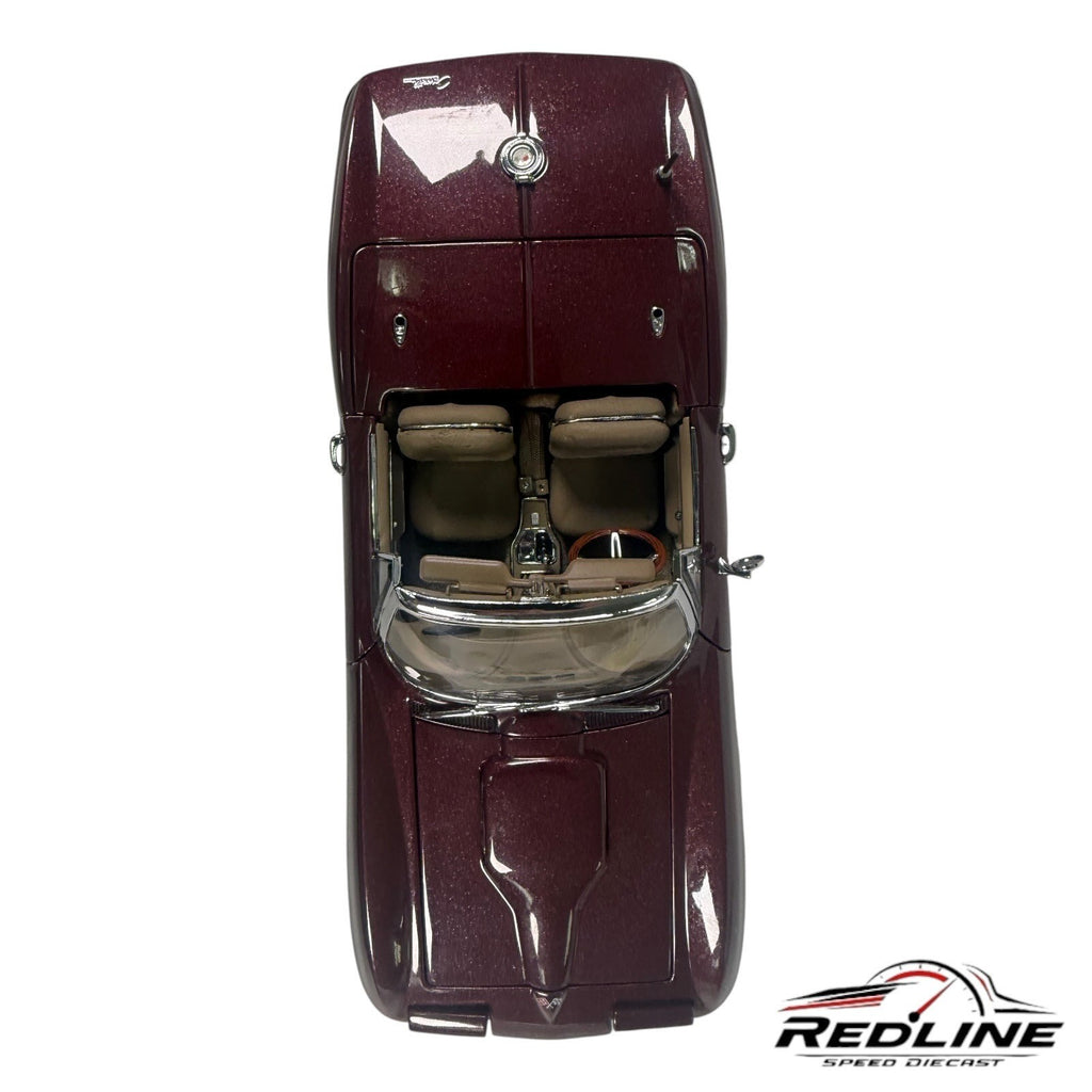 🇺🇸Danbury Mint 1965 Chevrolet Corvette Convertible Milano Maroon 1:24 C2🇺🇸