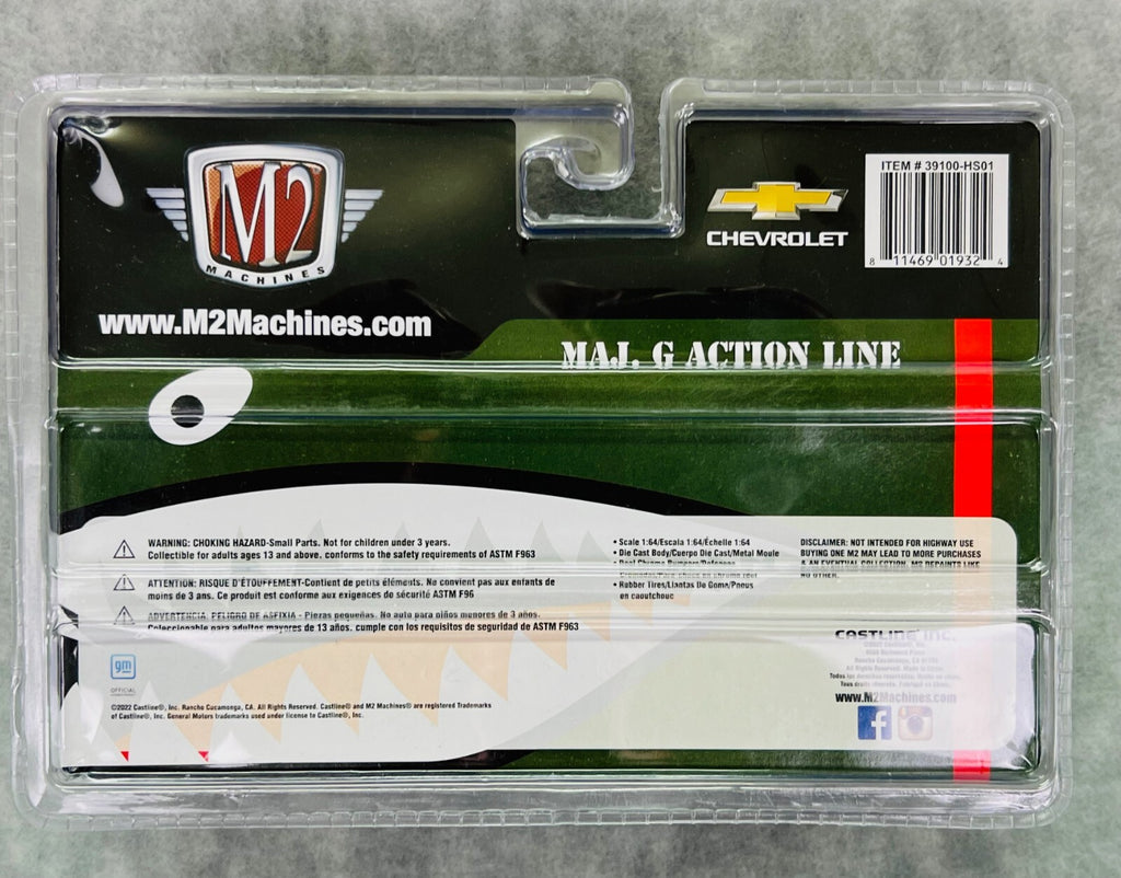🔥🔥M2 Machines MAJ.G Action Line 1968 Chevrolet C60 Flatbed Truck Chase H14🔥🔥