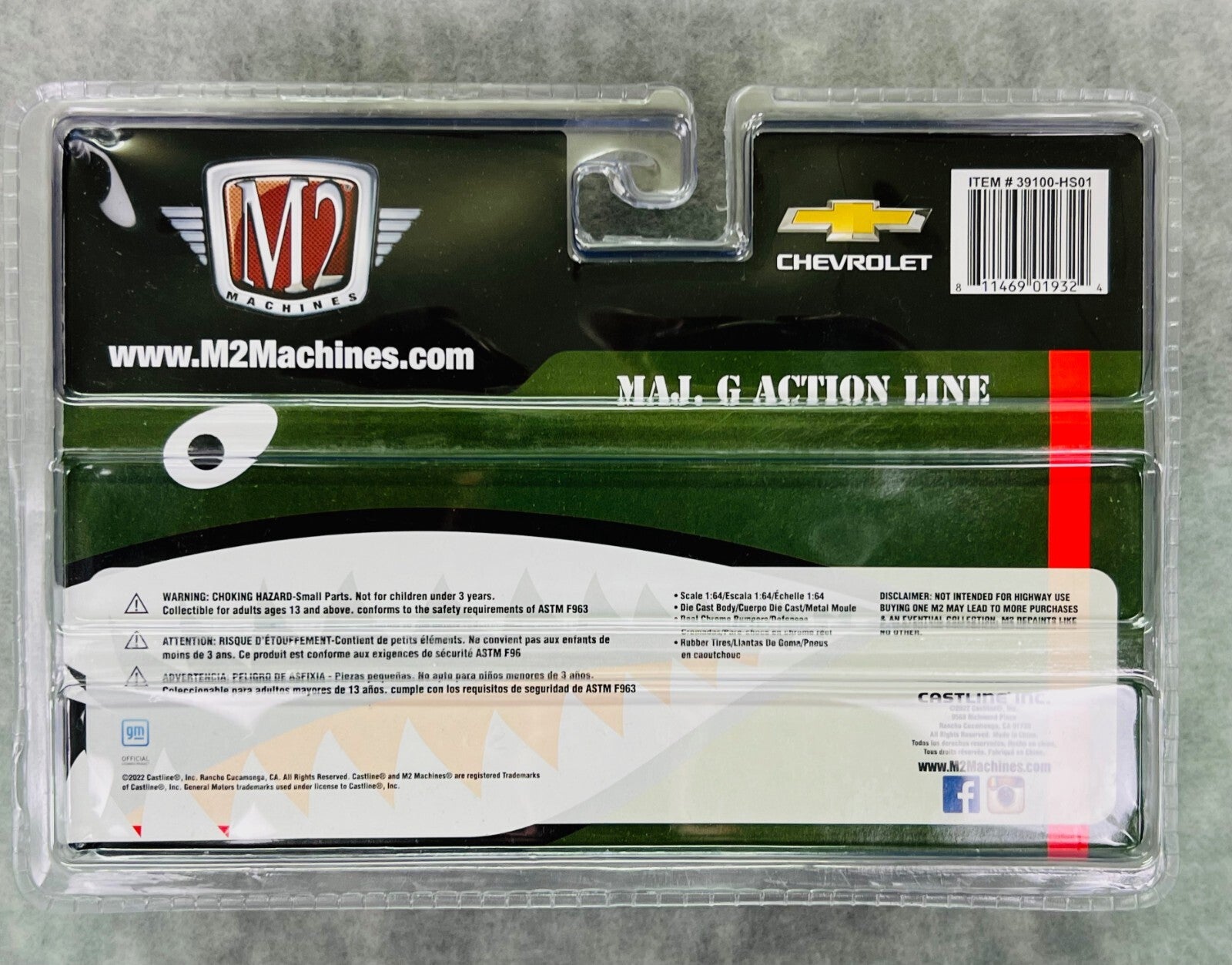 🔥🔥M2 Machines MAJ.G Action Line 1968 Chevrolet C60 Flatbed Truck Chase H14🔥🔥