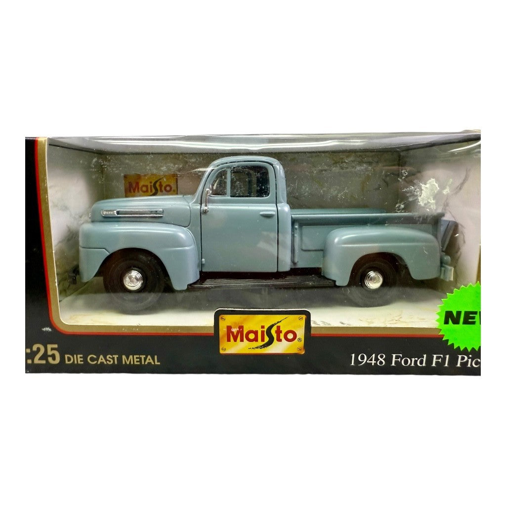 🇺🇸🇺🇸🇺🇸Maisto 1948 Ford F1 Pickup Blue  1:24 Scale🇺🇸🇺🇸🇺🇸