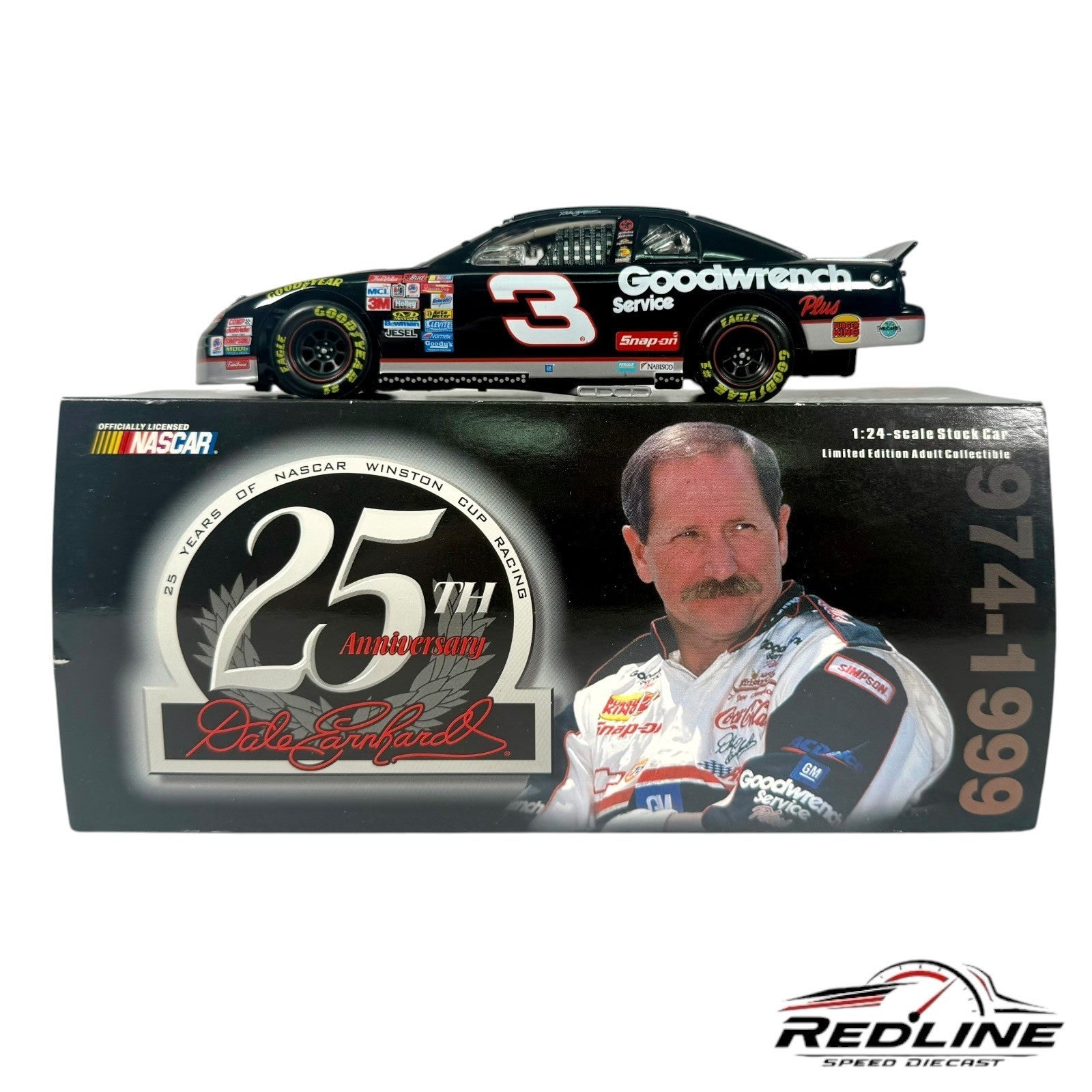 Action Dale Earnhardt #3 GM Goodwrench 1999 25th Anniversary Monte Carlo 1:24 D1
