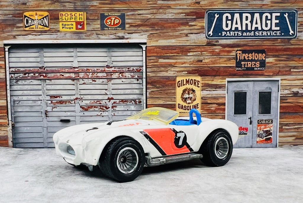 🇺🇸Hot Wheels Vintage Die Cast  Cal Custom White 65 Shelby Cobra 1982 C21🇺🇸
