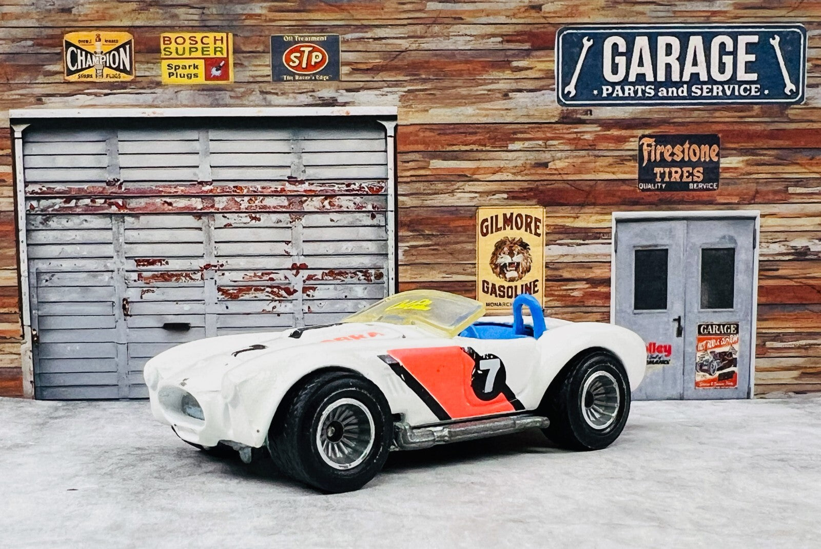 🇺🇸Hot Wheels Vintage Die Cast  Cal Custom White 65 Shelby Cobra 1982 C21🇺🇸