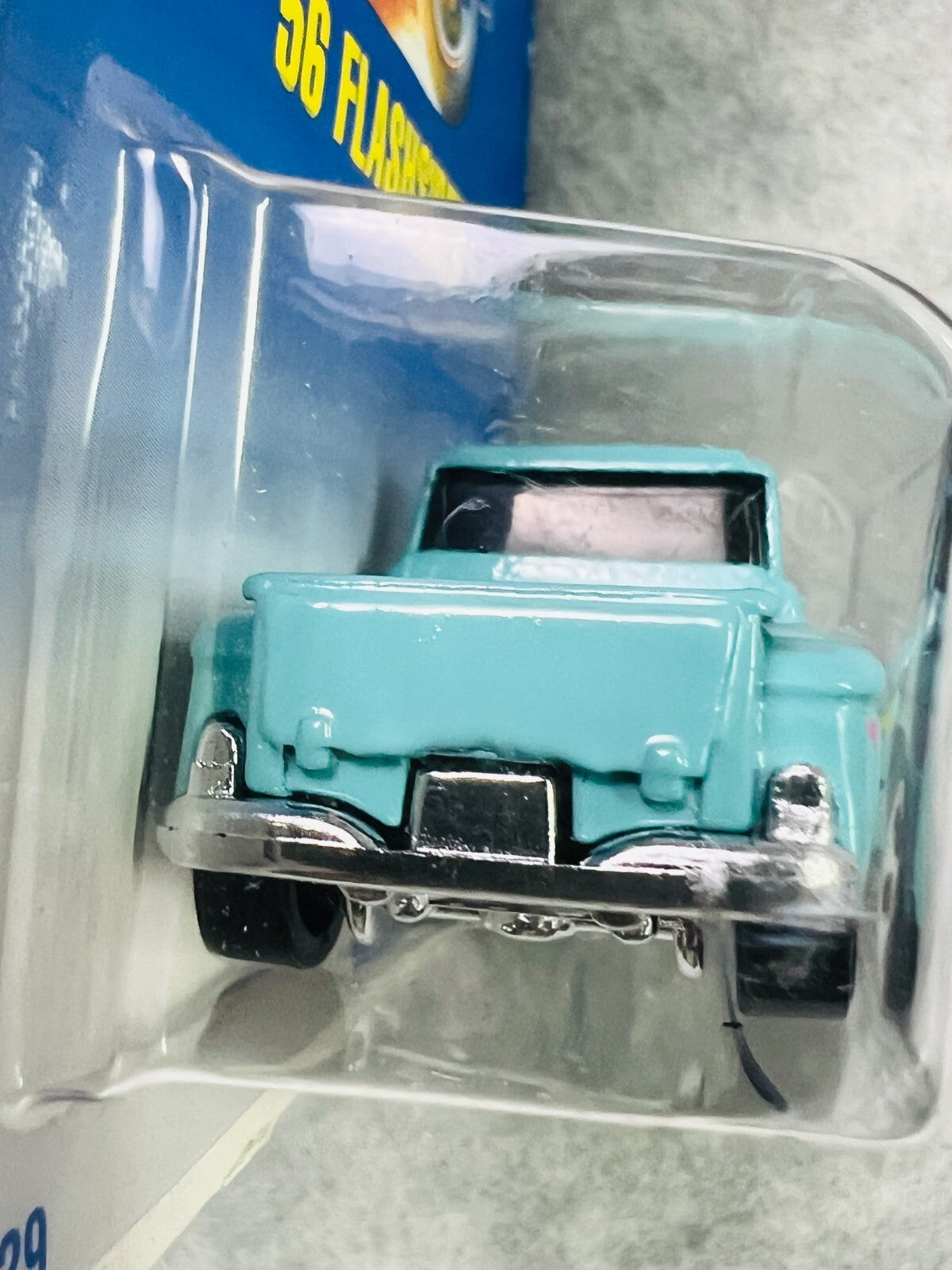 🇺🇸🇺🇸🇺🇸Hot Wheels Blue Card  '56 Flashsider Light Blue #136 H30🇺🇸🇺🇸🇺🇸