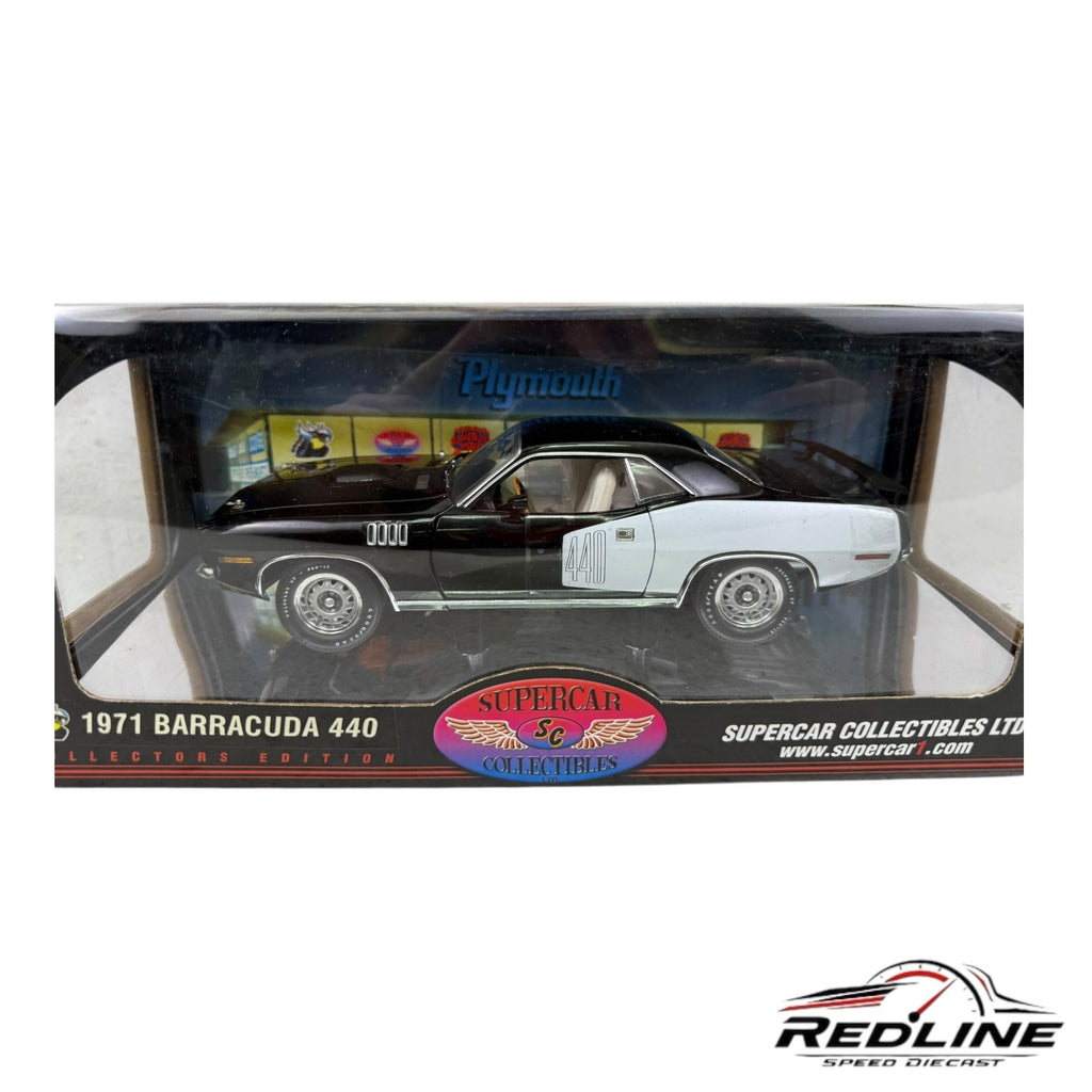 🇺🇸SUPERCAR COLLECTIBLES Highway 61 1971 Plymouth Barracuda 440 1:18 B3🇺🇸