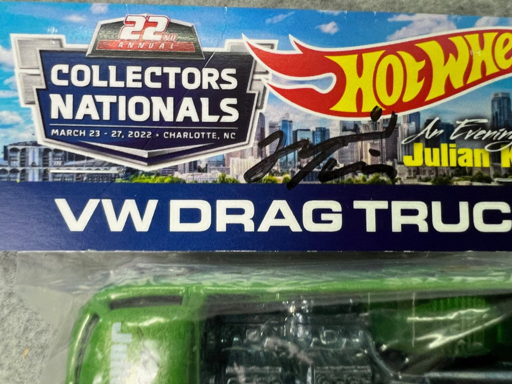 🇩🇪🇩🇪Hot Wheels 22nd Annual Collectors Nationals VW Drag Truck SIGNED🇩🇪🇩🇪