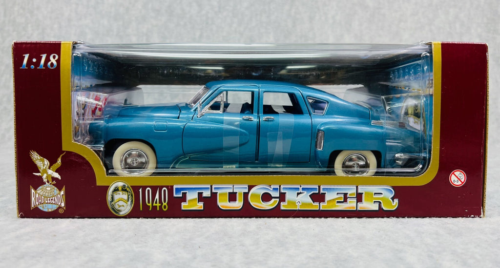 🇺🇸🇺🇸🇺🇸Road Legends 1948 Tucker Teal Blue 1:18 Scale🇺🇸🇺🇸🇺🇸