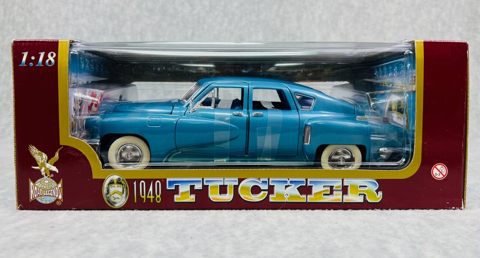 🇺🇸🇺🇸🇺🇸Road Legends 1948 Tucker Teal Blue 1:18 Scale🇺🇸🇺🇸🇺🇸