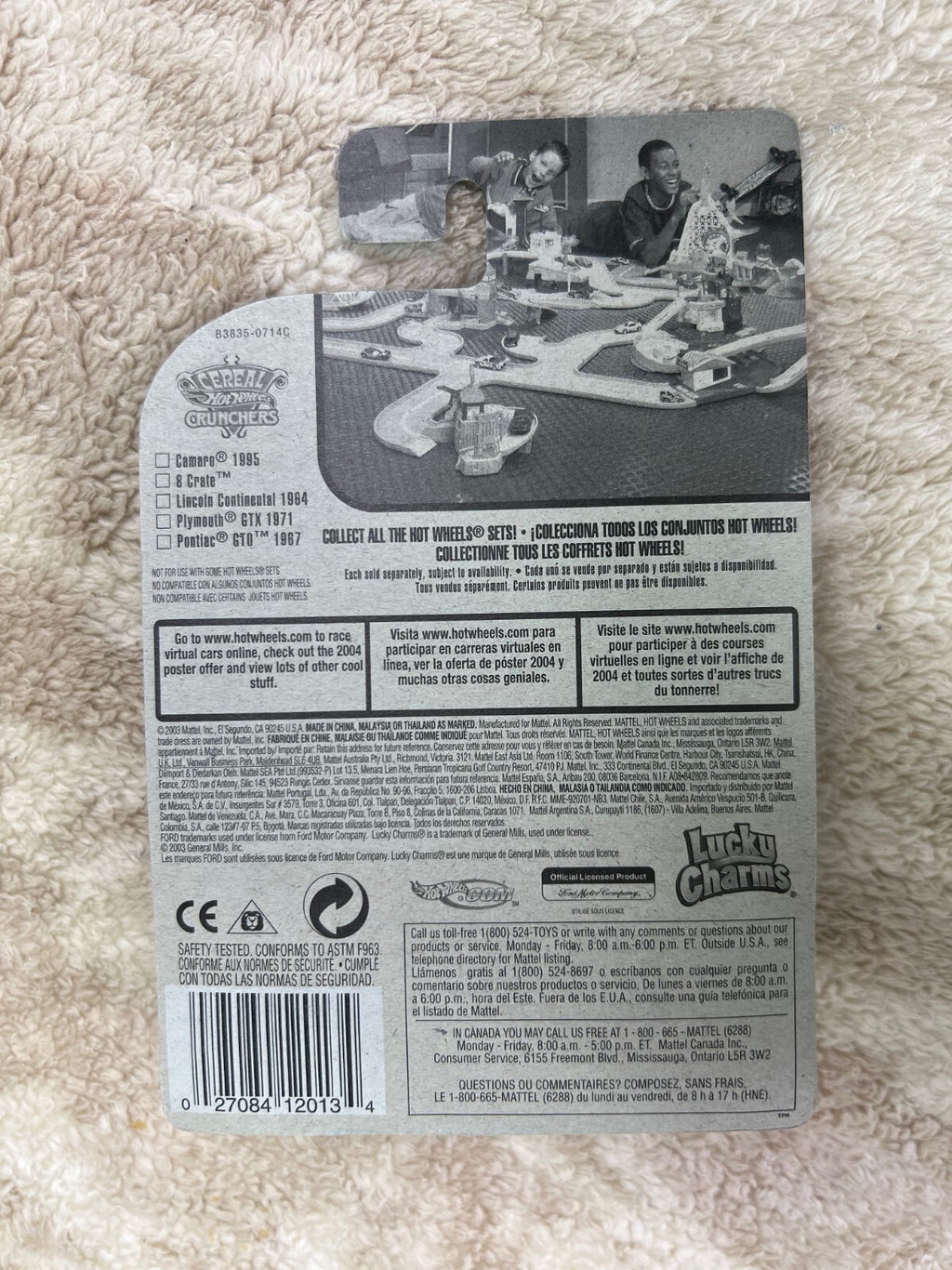 ☘️☘️Hot Wheels 2004 Cereal Crunchers Series #114 8 Crate Lucky Charms HW18☘️☘️