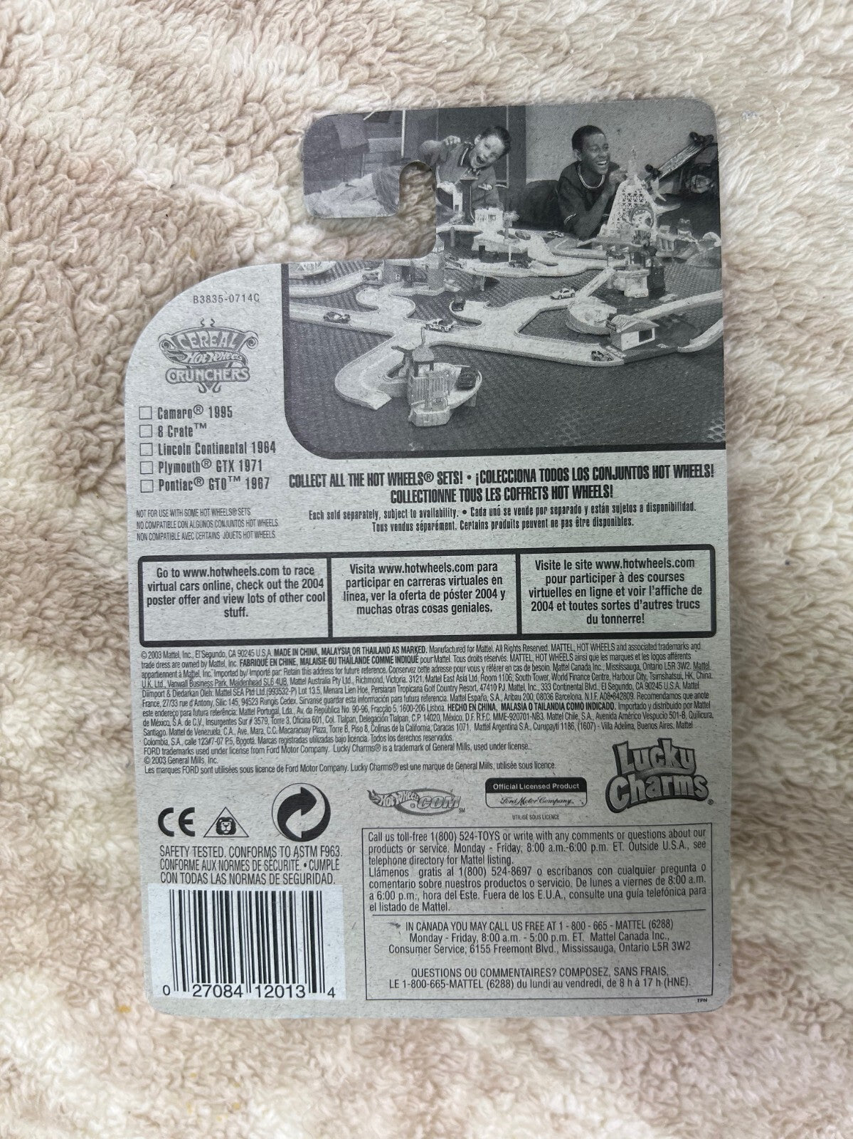 ☘️☘️Hot Wheels 2004 Cereal Crunchers Series #114 8 Crate Lucky Charms HW18☘️☘️