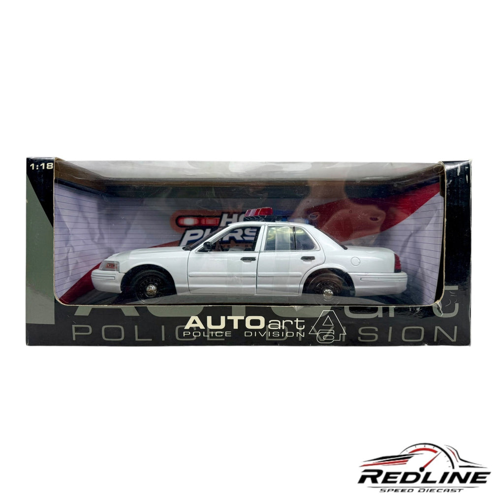 🔥🔥AutoArt Police Division Hot PURSUIT Ford Crown Victoria 1:18 B3🔥🔥