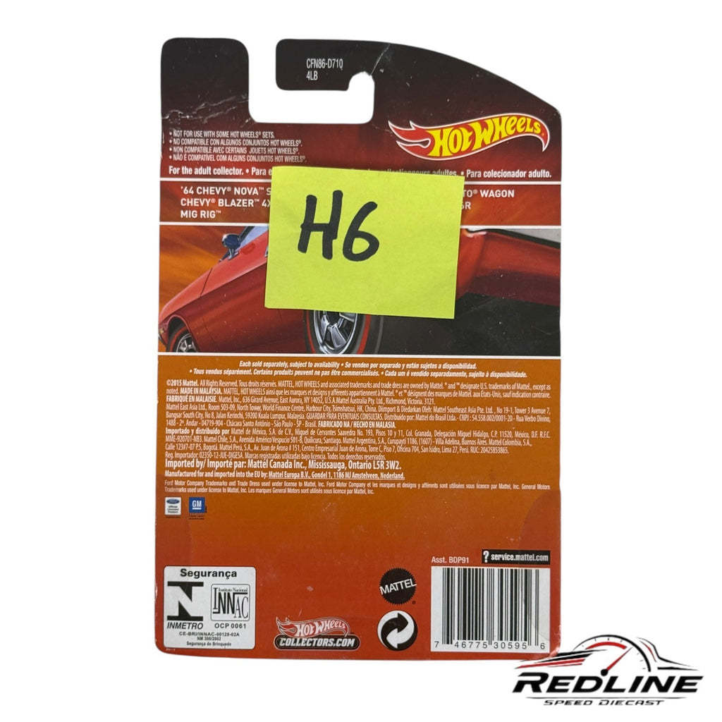 🇺🇸Hot Wheels Redline Heritage Series #15 Mig Rig 15/18 Red H6🇺🇸