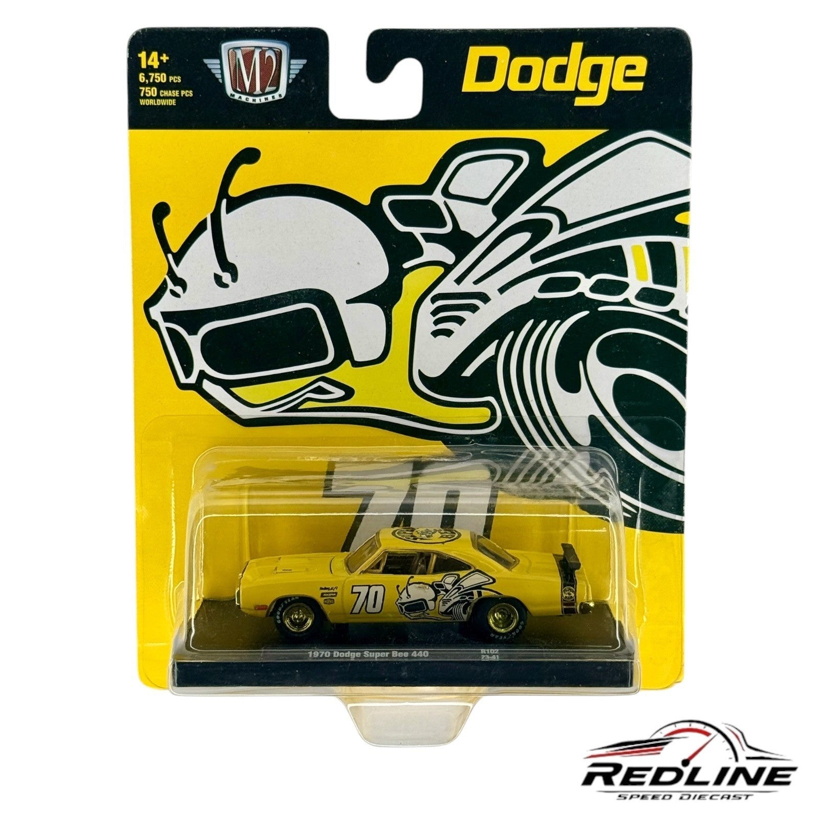 🇺🇸M2 Machines 1970 Dodge Super Bee 440 R102 CHASE Yellow H34🇺🇸