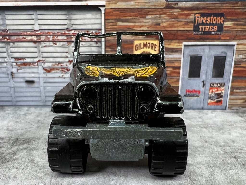 🔥🔥🔥Majorette #290 4x4 Jeep Golden Eagle Hood Black C3🔥🔥🔥