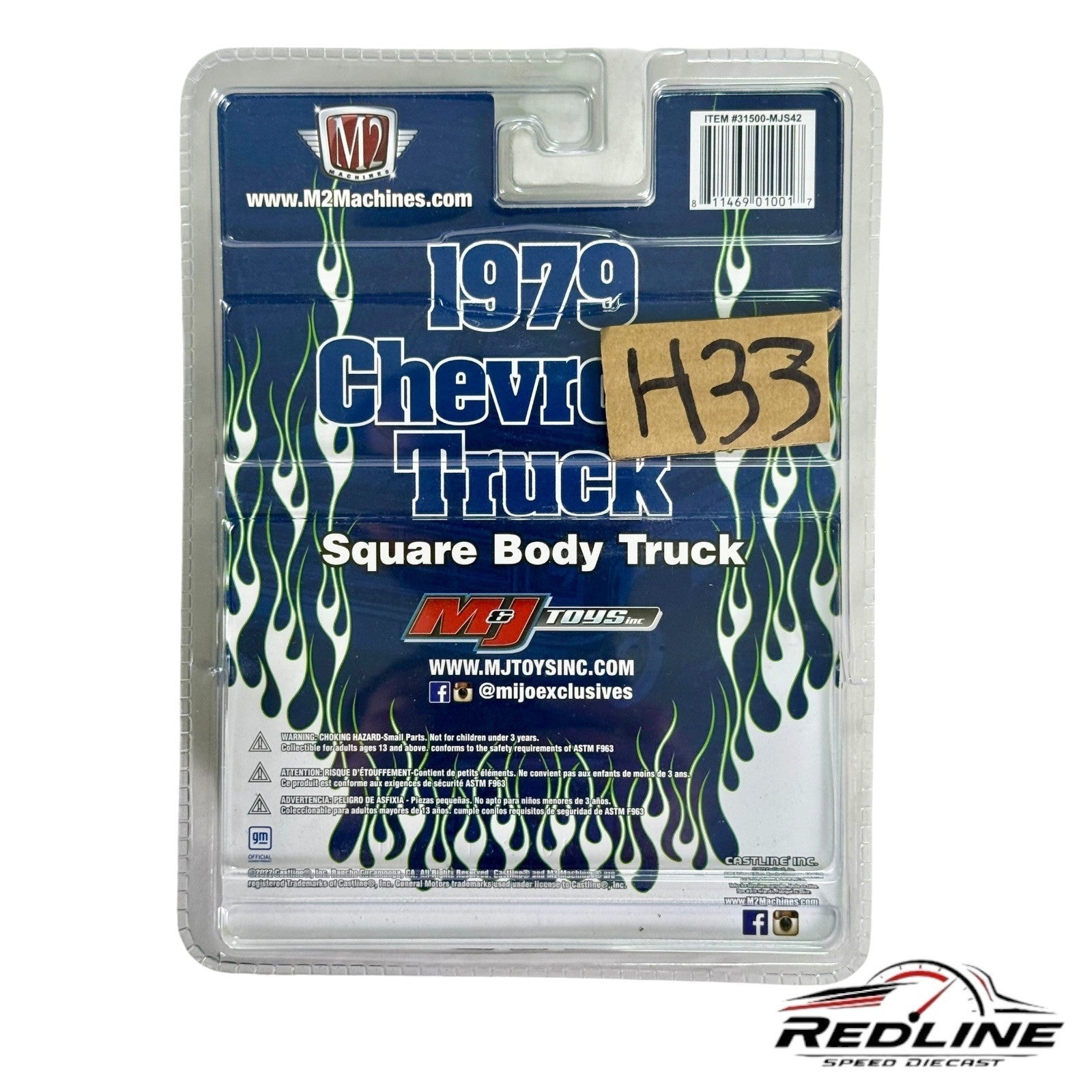 🇺🇸M2 Machines Mijo Exclusives 1979 Chevrolet Truck Square Body MJS42 H33🇺🇸