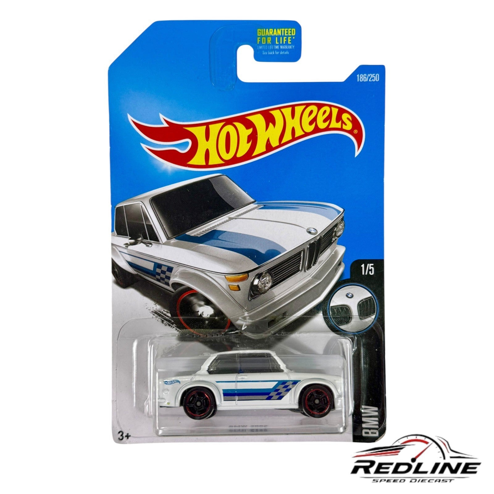 🇩🇪 Hot Wheels BMW 2002 White BMW Series 186/250 H6🇩🇪