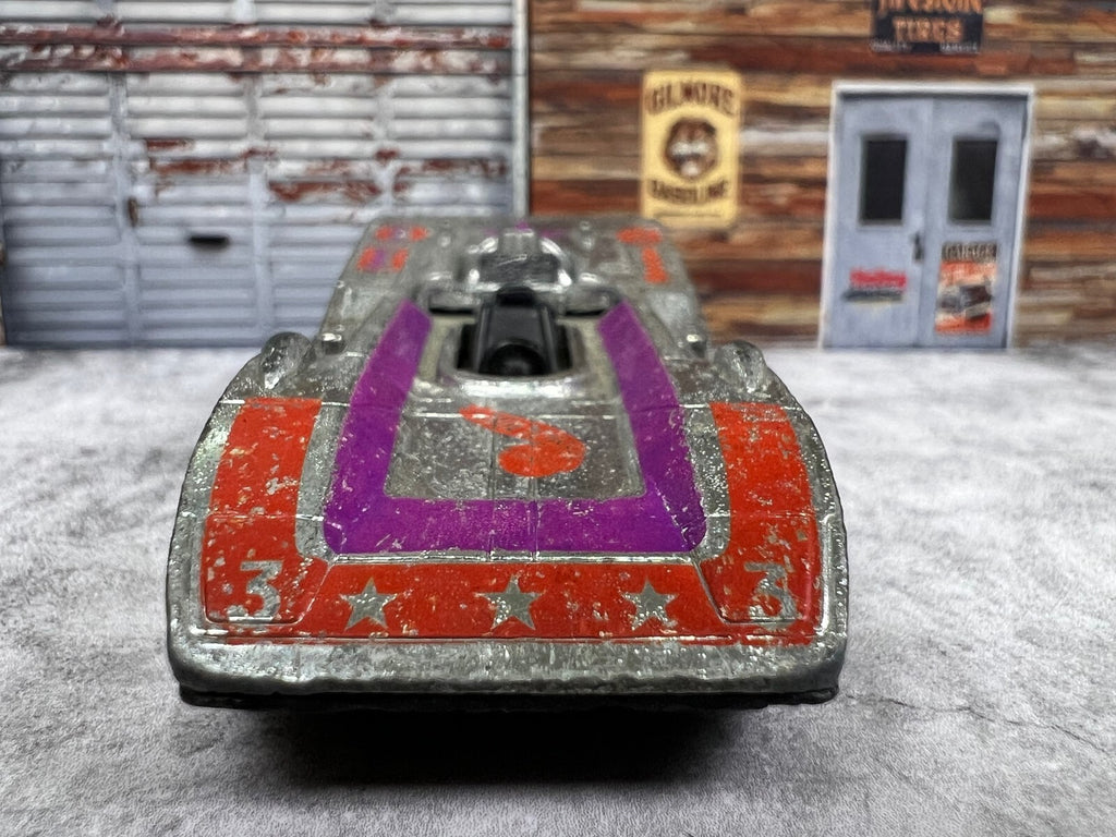 🔥🔥🔥🔥1973 Hot Wheels REDLINE Super Chrome Steam Roller C1🔥🔥🔥🔥