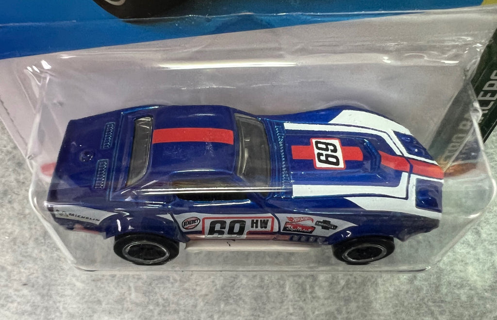🇺🇸Hot Wheels '69 COPO Corvette Blue Red & White Stripes Retro Racers H25🇺🇸