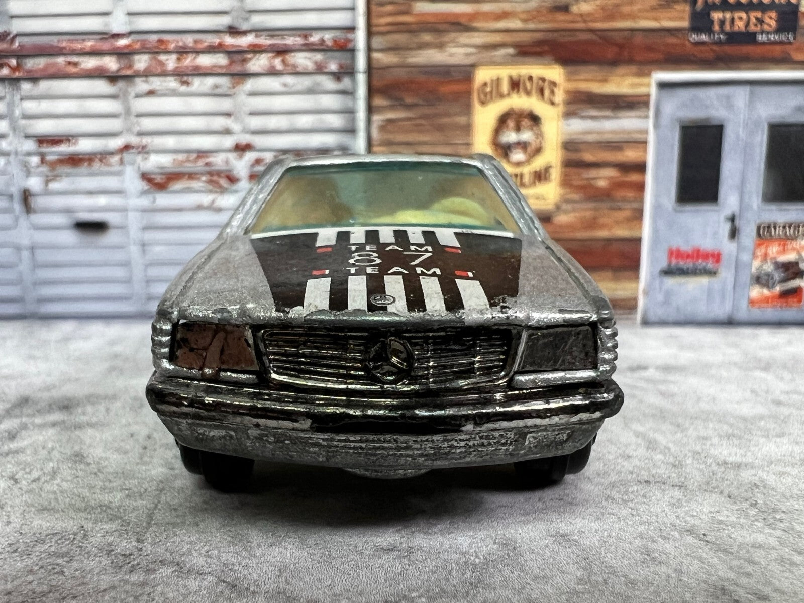🇩🇪🇩🇪Vintage Yatming, No.1087, 1980's Silver Mercedes Benz 500 C3🇩🇪🇩🇪