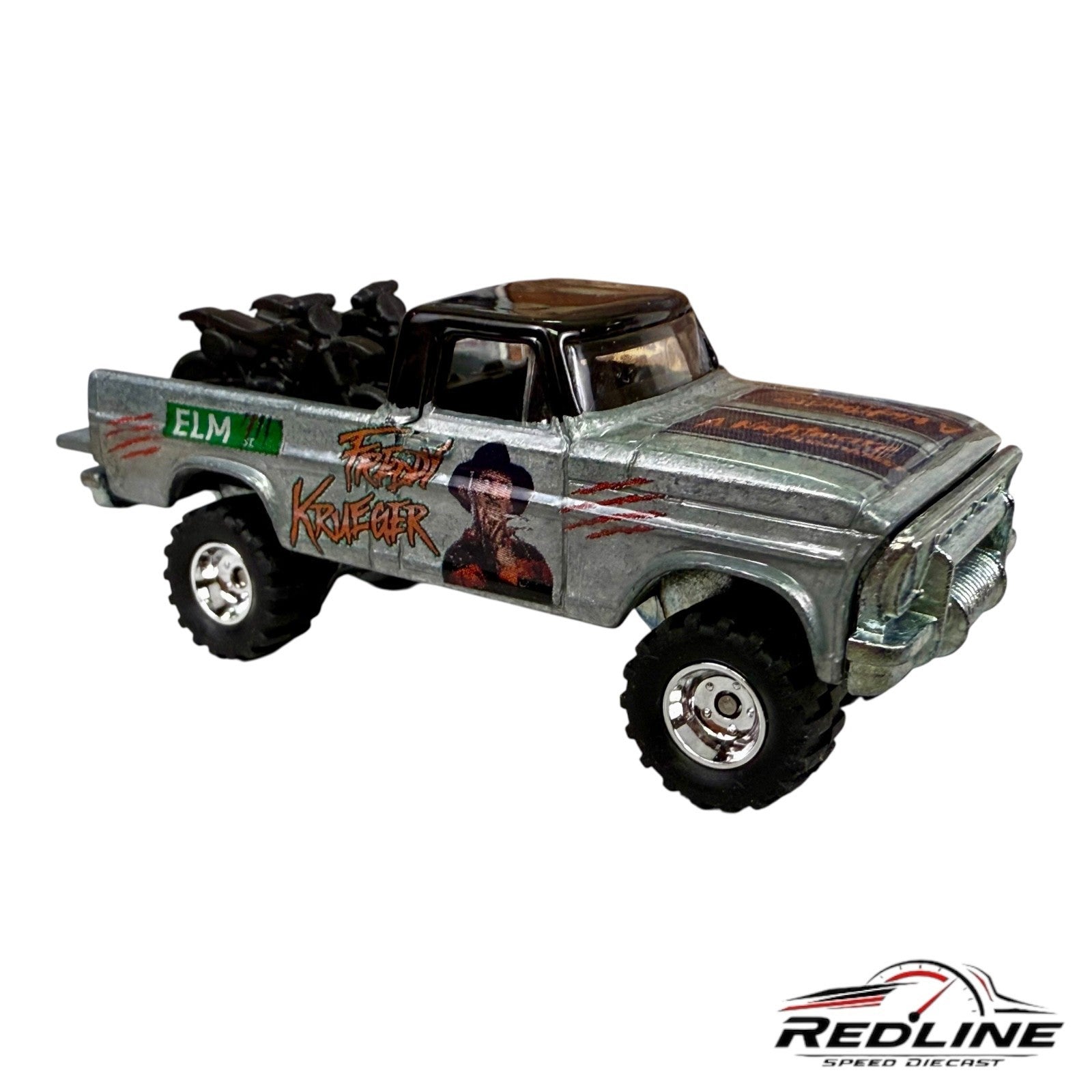 🇺🇸🇺🇸Hot Wheels Texas Drive 'em CUSTOM Freddy Krueger LOOSE 🇺🇸🇺🇸