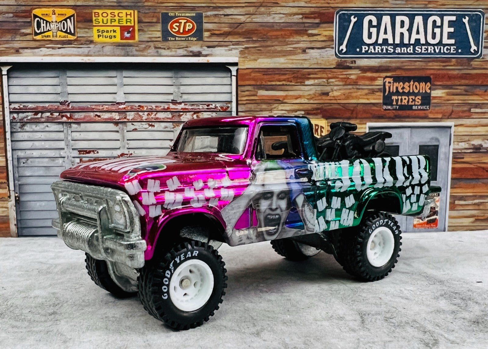 🇺🇸Hot Wheels Texas Drive 'em The Joker Custom LOOSE 🇺🇸