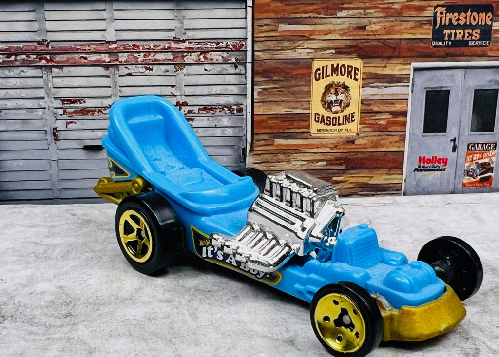 🔥🔥Hot Wheels Diaper Dragger Its A Boy Blue HW Metro Diecast 1:64 H17🔥🔥