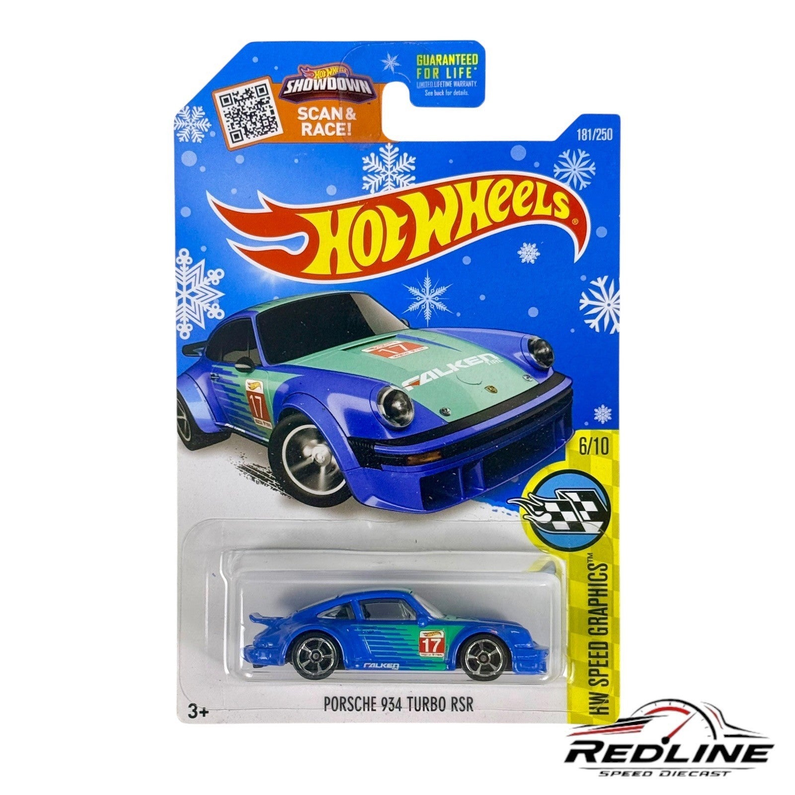🇩🇪Hot Wheels Snowflake Cards Porsche 934 Turbo RSR HW Speed Graphics H30🇩🇪