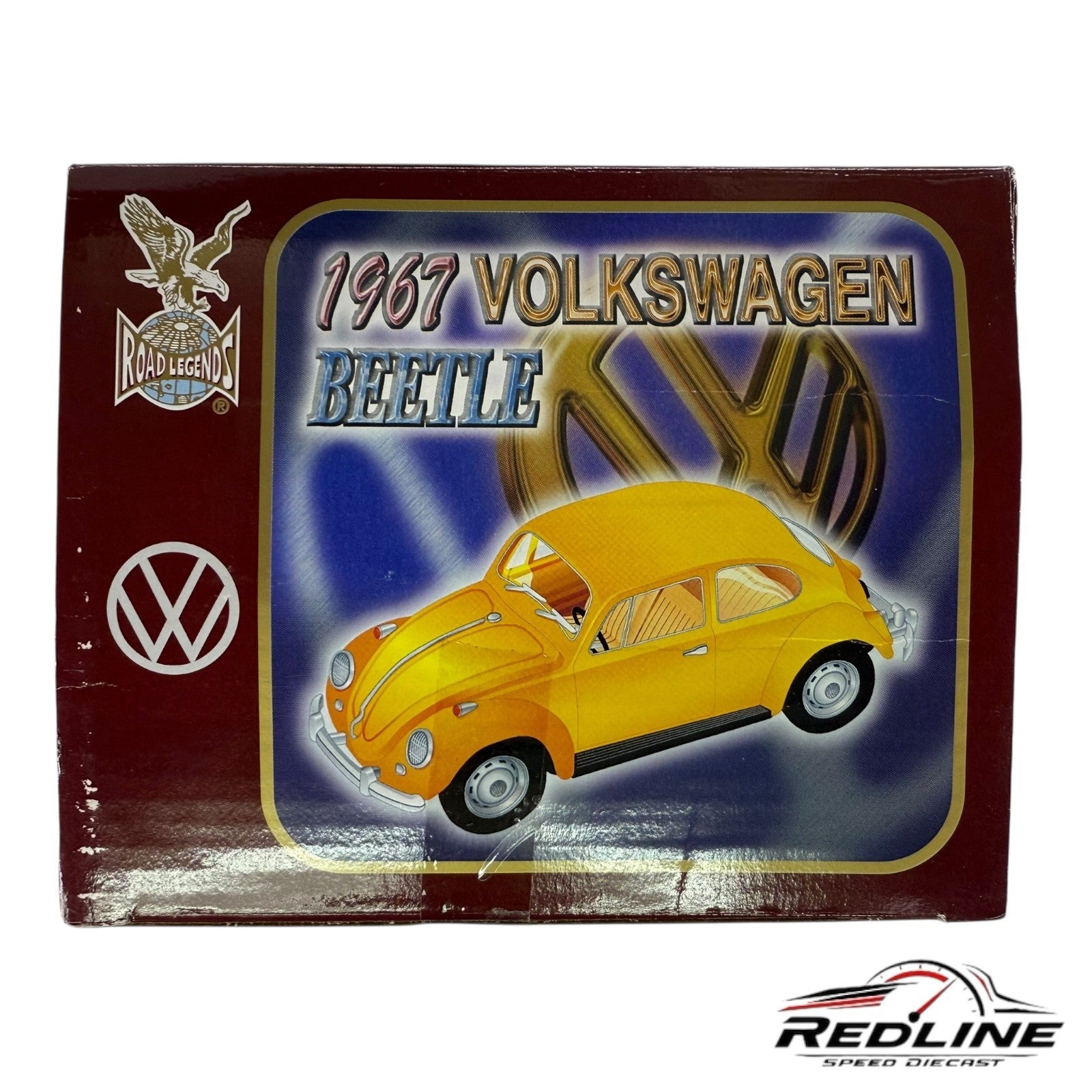 🇩🇪🇩🇪Road Legends 1967 Volkswagen Red Beetle 1:18 LN🇩🇪🇩🇪