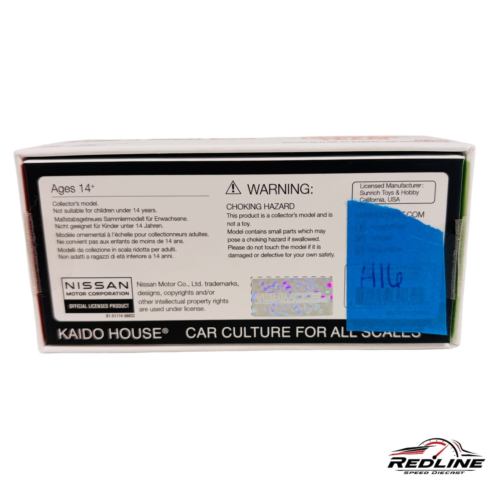 🎌🎌Kaido House Nissan Skyline R34 The GRASSHOPPER V1 KHMG167O 1:64 H16🎌🎌
