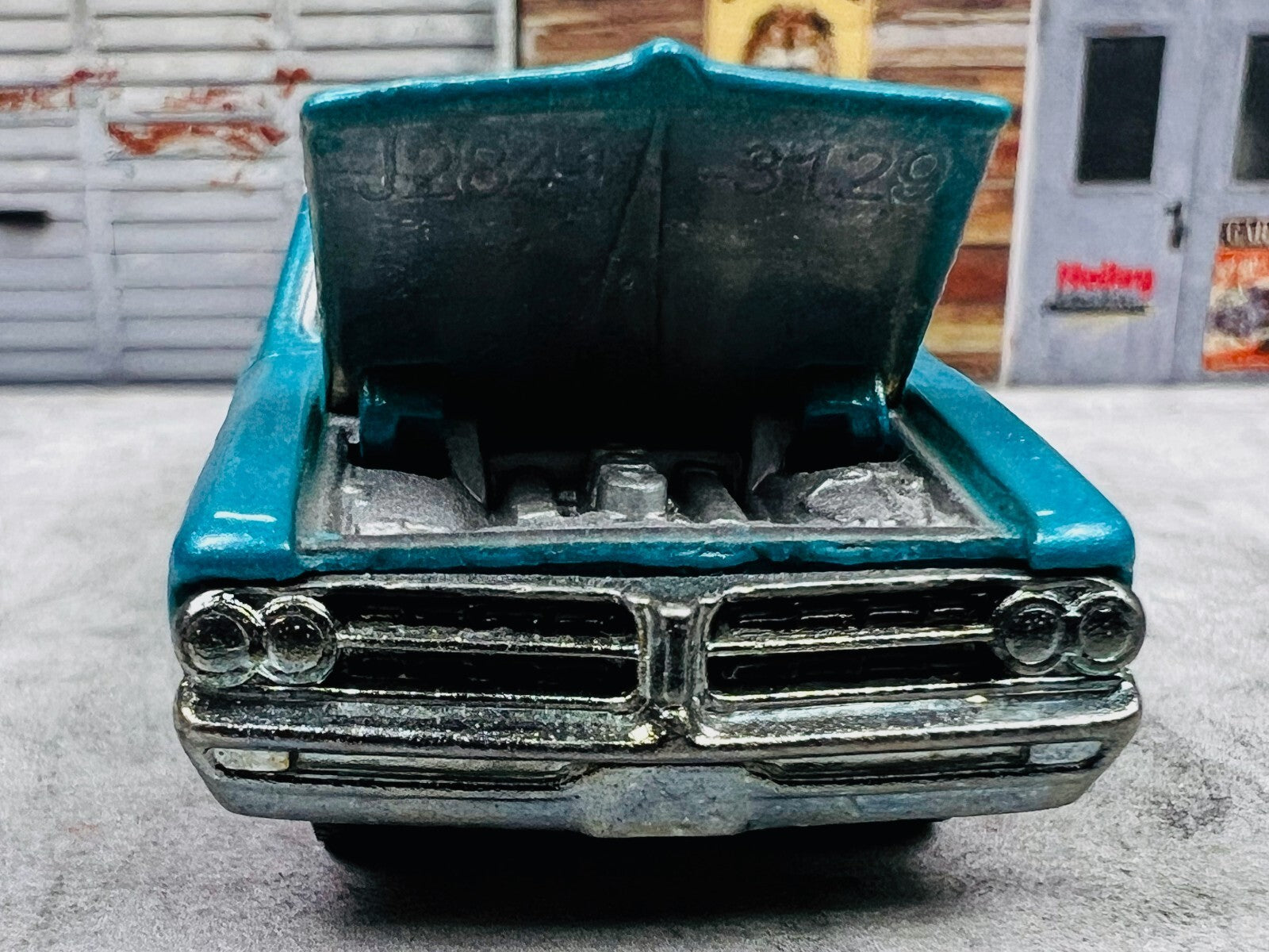 🇺🇸🇺🇸🇺🇸Hotwheels 1964 Pontiac GTO Teal Real Riders C20🇺🇸🇺🇸🇺🇸