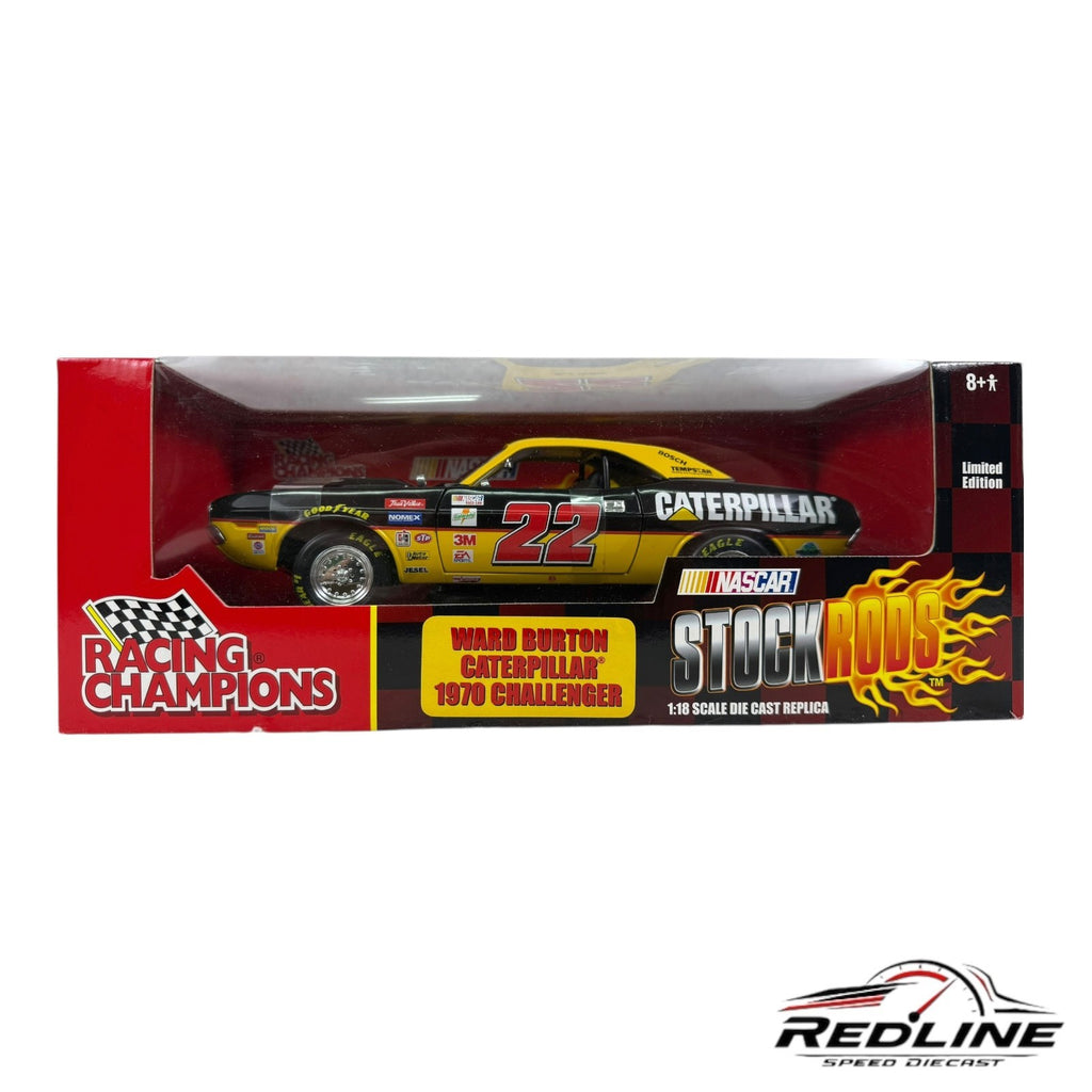 🔥Racing Champions 1970 Dodge Challenger Ward Burton Nascar Stock Rods 1:18 TV🔥