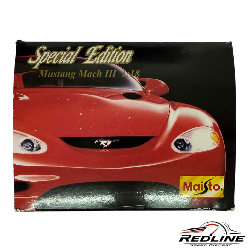 🇺🇸🇺🇸Maisto Special Edition Ford Mustang Mach III Black 1:18 LN🇺🇸🇺🇸