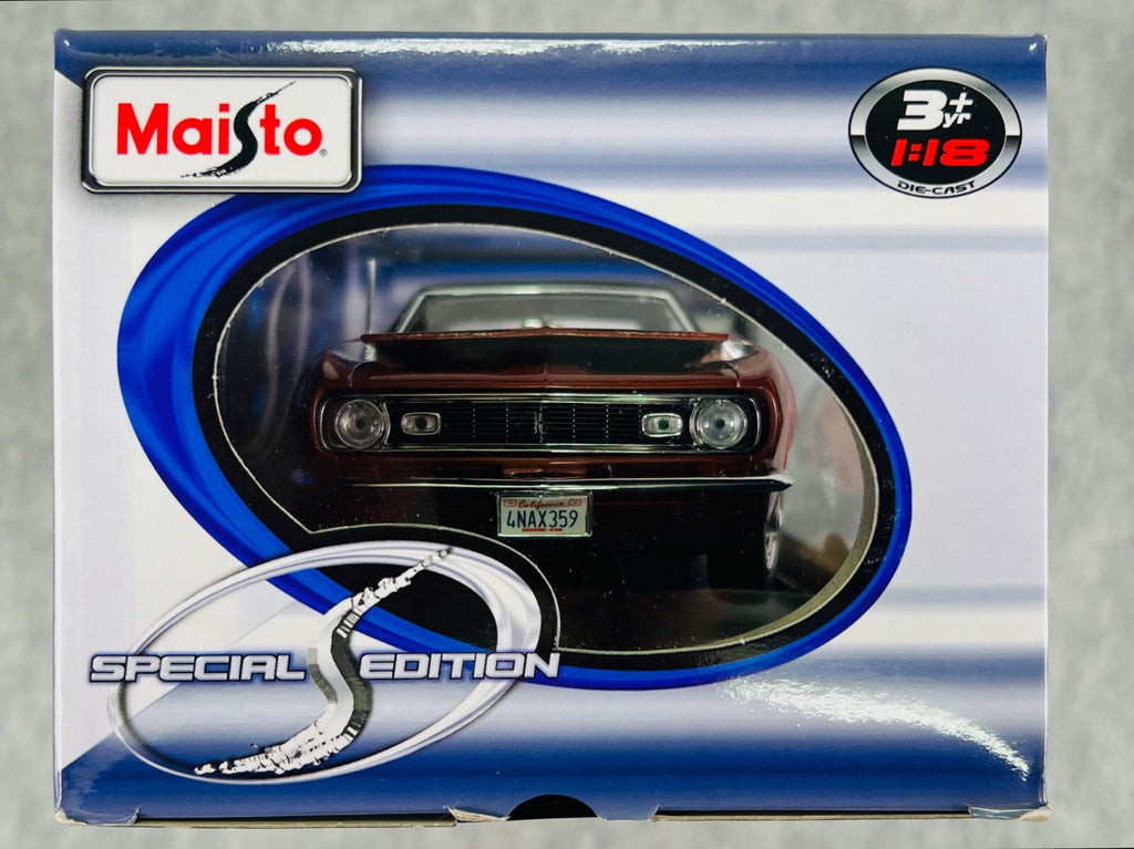 🇺🇸🇺🇸🇺🇸Maisto Special Edition 1968 Chevrolet Camaro Z-28 Orange🇺🇸🇺🇸🇺🇸