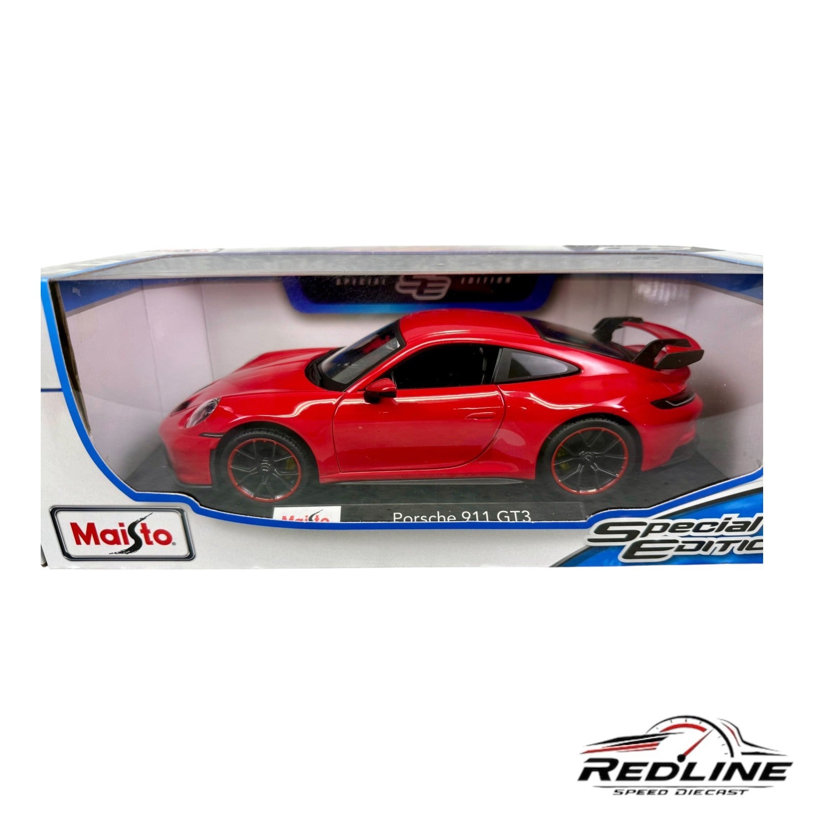 🇩🇪🇩🇪🇩🇪Maisto Special Edition Porsche 911 GT3 Red 1:18🇩🇪🇩🇪🇩🇪