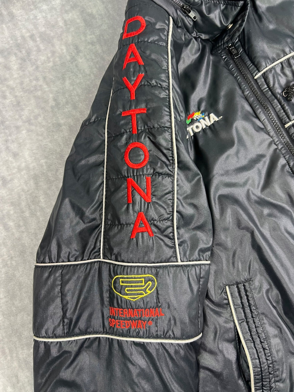 🏁Vintage Style Auco Daytona International Speedway Racing Jacket Mens Medium🏁