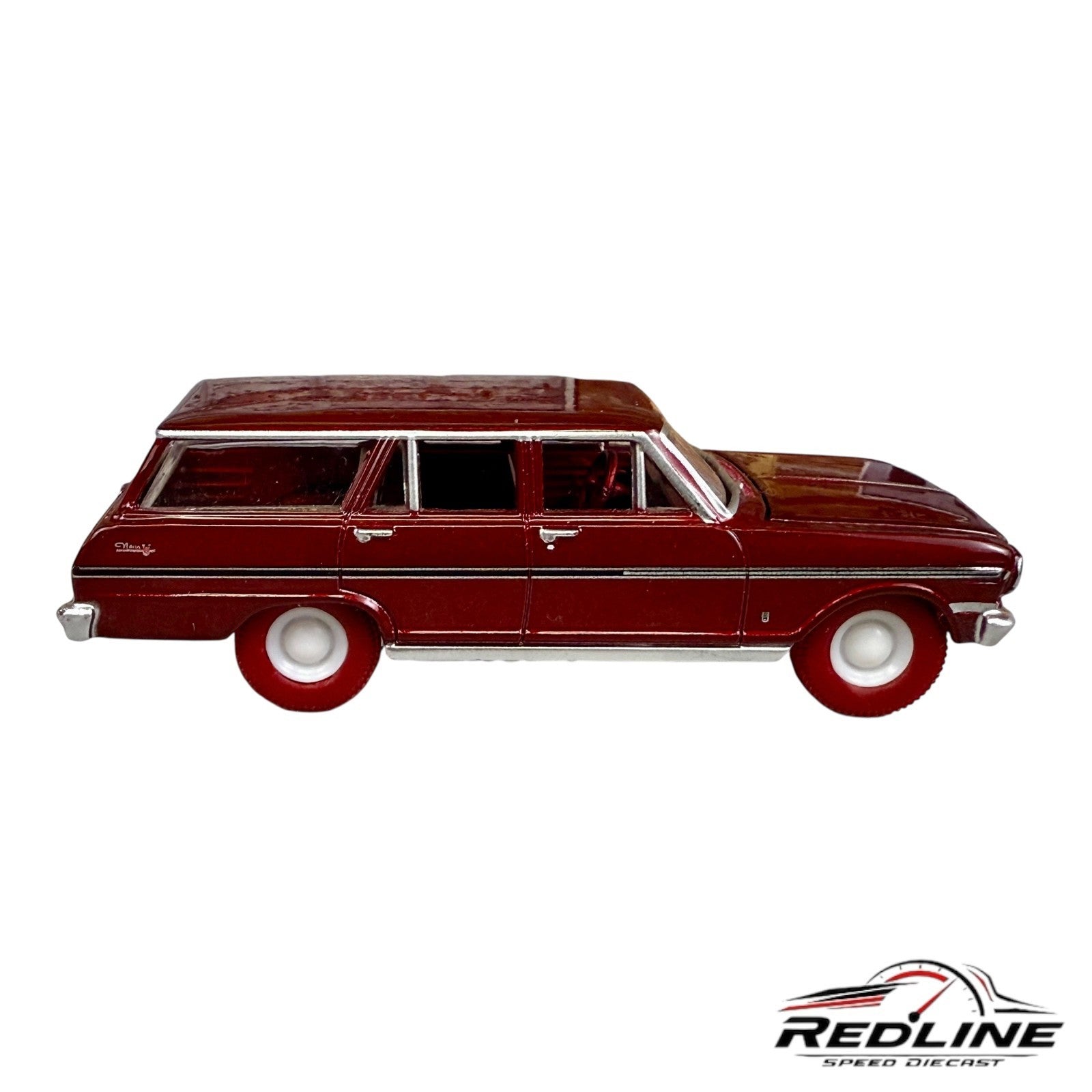 🇺🇸🇺🇸Auto World 1963 Chevy Nova II 400 Ultra Red Chase C20🇺🇸🇺🇸
