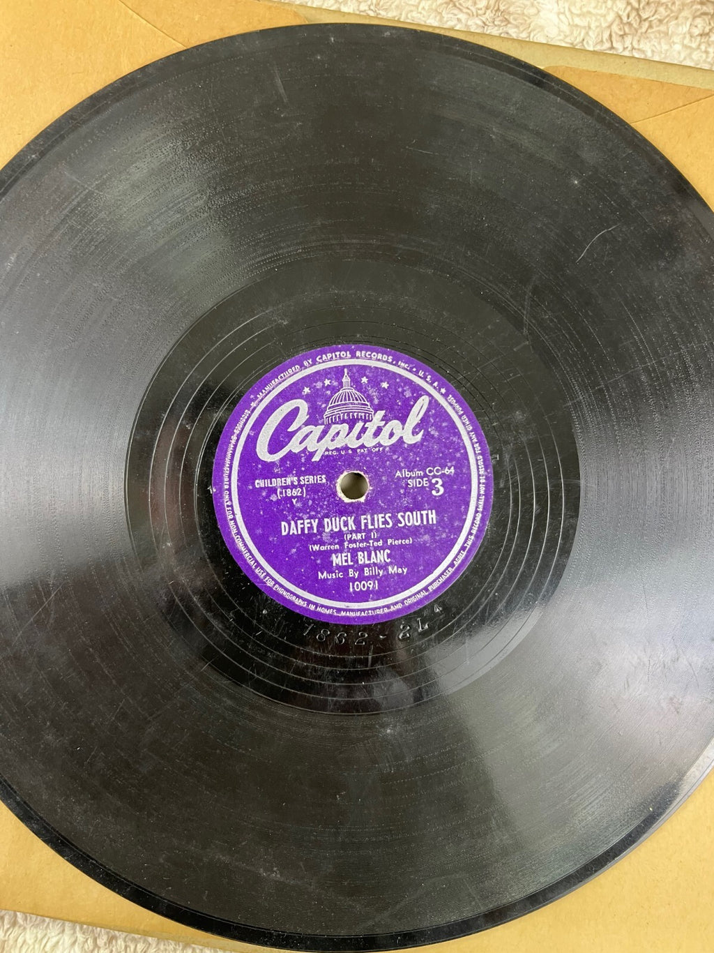 🔥Capitol Presents Bugs Bunny Looney Tunes & Merrie Melodies 78 RPM Mel Blanc🔥