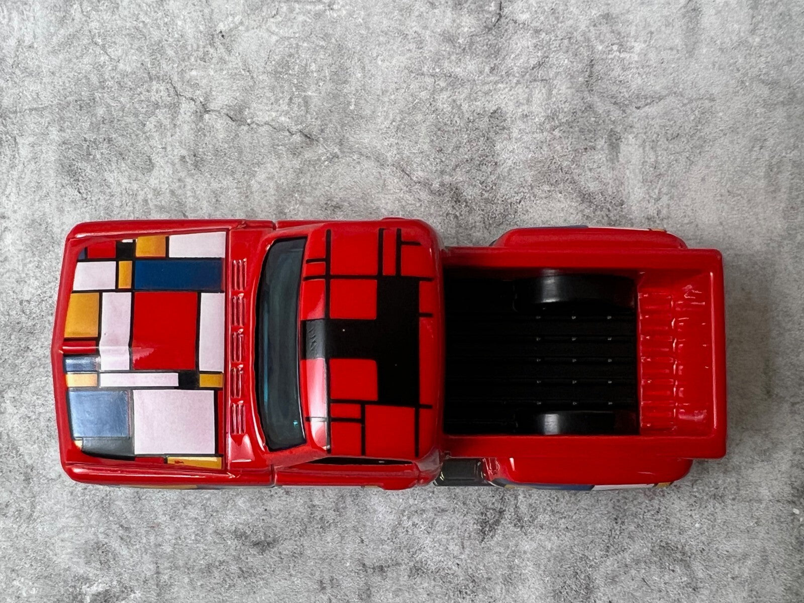 🇺🇸🇺🇸Hot Wheels HW Art Cars Custom Chevy Pickup Red C9🇺🇸🇺🇸
