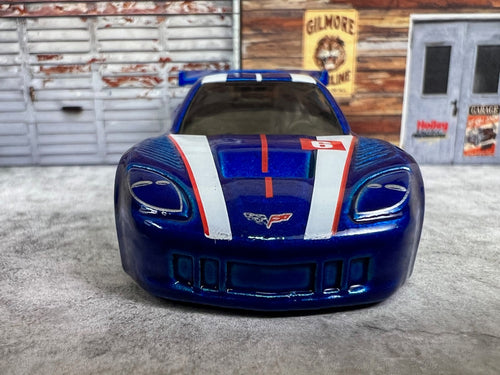 🏁 🏁🏁🏁Hot Wheels Corvette C6R Blue Then and Now C8🏁🏁🏁🏁
