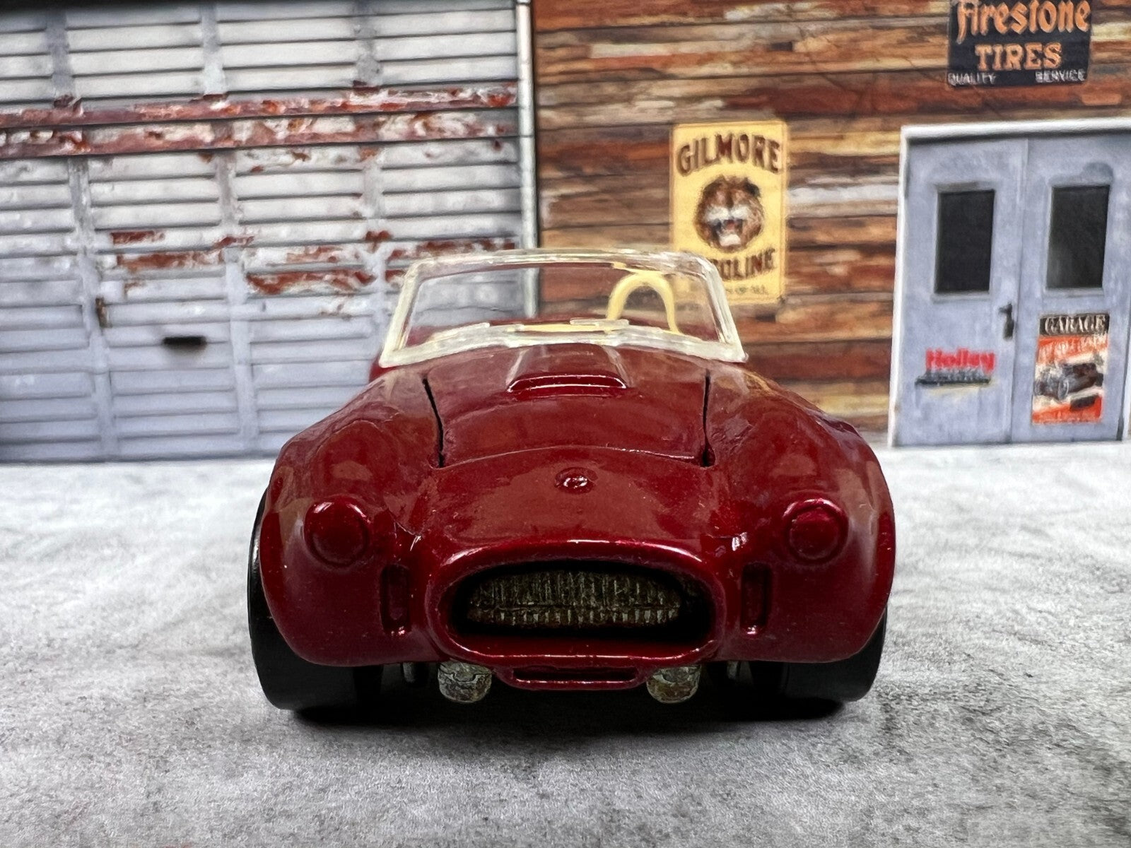 🔥🔥🔥Hot Wheels 1:64 1982 Shelby Cobra Convertible Red w/Flames C9🔥🔥🔥